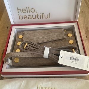 Hammitt Levy Grey natural with brushed gold hardware. NWT, box and dust bag